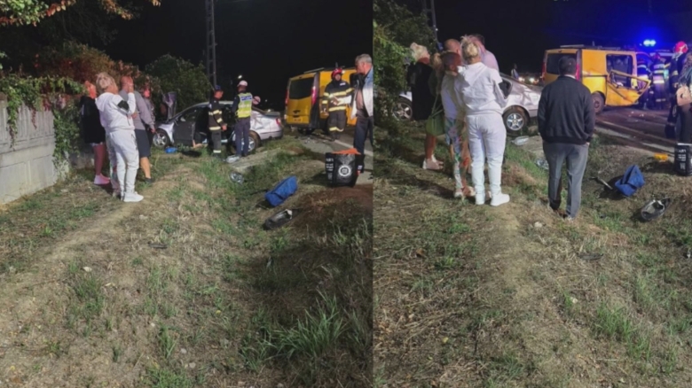 Tragedie pe drumurile din Gorj: 9 persoane rănite în urma coliziunii între o mașină și o dubiță 1 accident grav in gorj 9 victime dupa impactul violent intre un autoturism si o dubita 68ac1196094f1