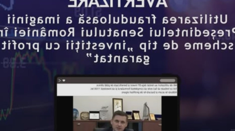 Atenție la escrocherii: Chipul președintelui Senatului și al unei bănci de top, utilizat pentru promovarea unei scheme piramidale 1 alerta de inselatorie imaginea presedintelui senatului si a celei mai mari banci comerciale folosite pentru promovarea unei scheme piramidale 68a980184764f