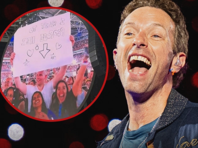 Chris Martin de la Coldplay îmbrățișează scandalul „Kiss Cam” al astronomului în timpul unei propuneri de nuntă la concert 1 coldplays chris martin leans into astronomer kiss cam scandal during concert proposal 68ab52244cd47