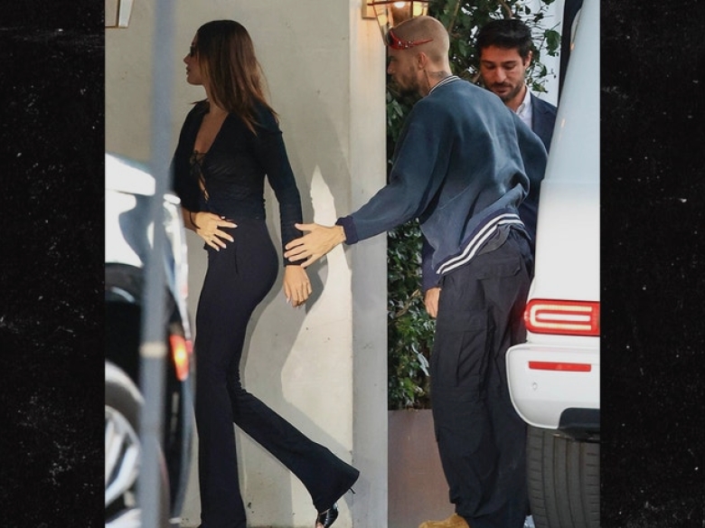 Justin și Hailey Bieber, surprinși într-o cină romantică în West Hollywood 1 justin and hailey bieber spotted on romantic dinner date in west hollywood 68b44a986253a