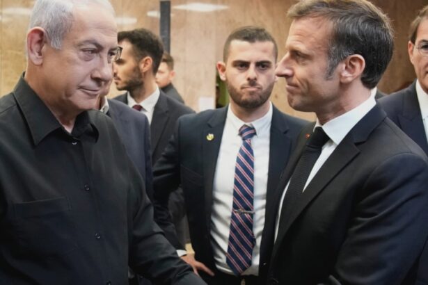 macron hits out at abject netanyahu claim of rise in antisemitism in france 68a61382dd63b