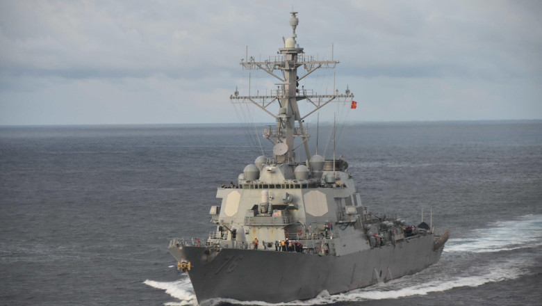 Forțele navale chineze susțin că au reușit să îndepărteze un distrugător american dintr-o regiune controversată a Mării Chinei de Sud 1 marina chineza pretinde ca a alungat un distrugator american dintr o zona disputata din marea chinei de sud 689c248fefeb5