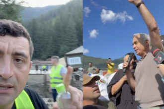 videofoto cursa simion georgescu prin zonele inundate fanfara militara si mers la biserica cei doi au venit separat nu s au intalnit 688cc4bdcb452