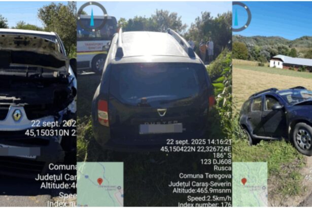 accident grav in caras severin doua persoane au fost ranite in urma impactului dintre o ambulanta si un autoturism 68d14841d2f96