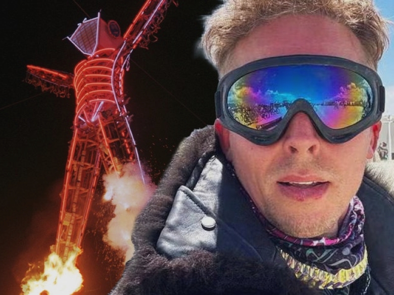 burning man body had huge neck wound knife being forensically