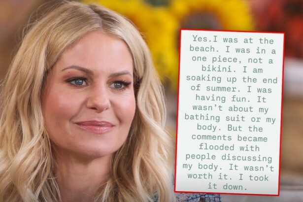 candace cameron bure deletes swimsuit photo after body shaming backlash 68bd83027a4b8