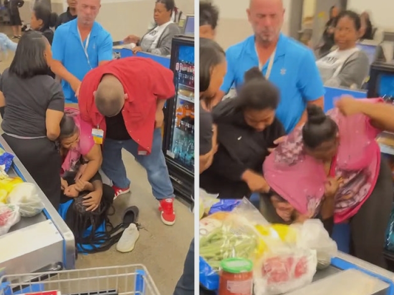 Angajat Walmart din Indiana, bătut de o grupare, surprins în imagini 1 indiana walmart employee beaten by group on video 68b5ac6b68534