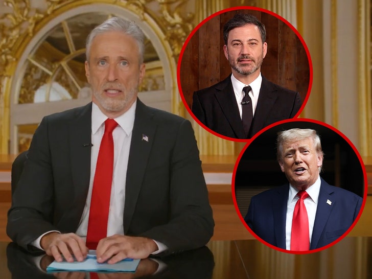 Jon Stewart își ironizează pe Donald Trump după suspendarea lui Jimmy Kimmel 1 jon stewart mocks donald trump following jimmy kimmel suspension 68cd4dabbe33b