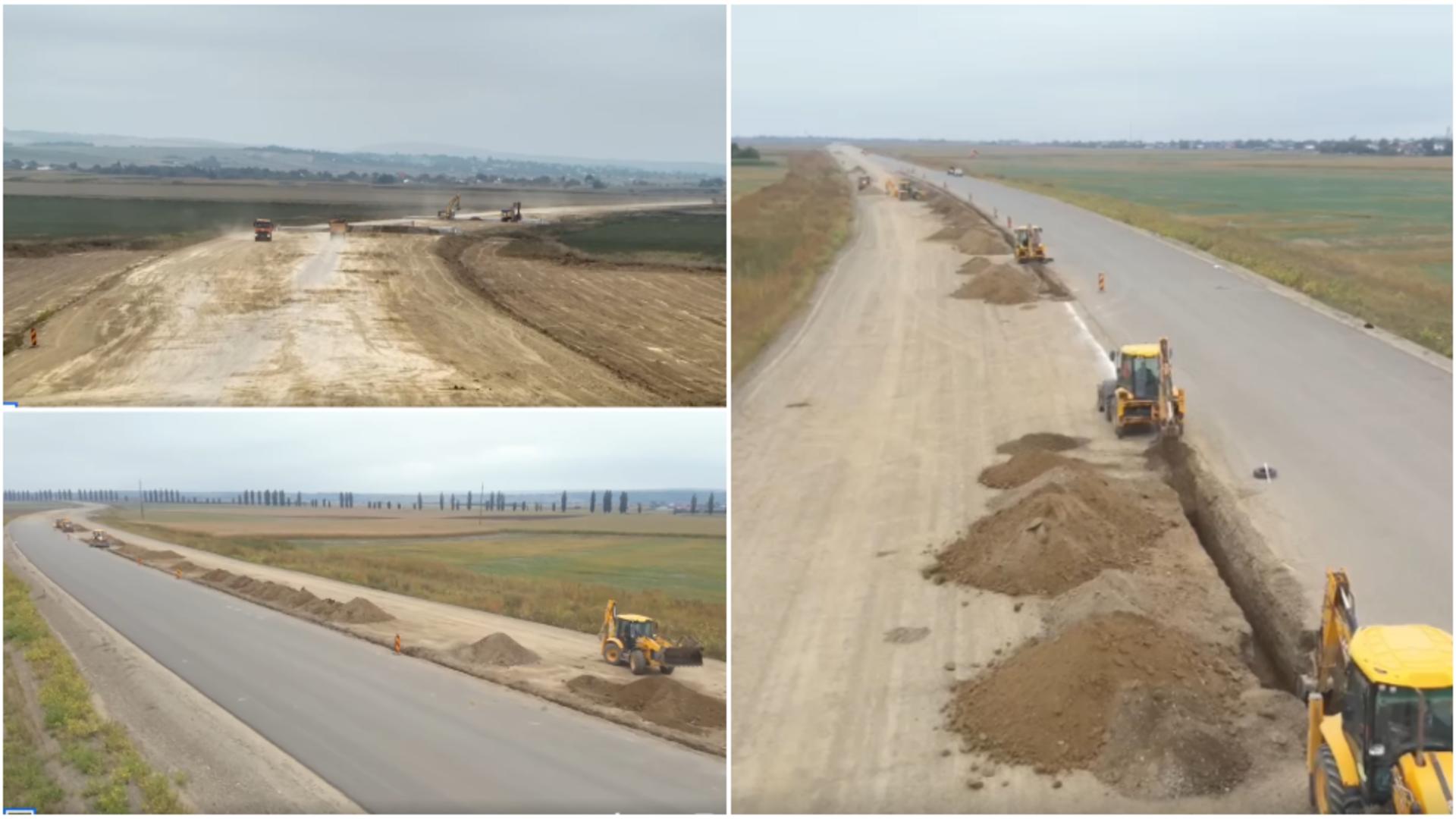 Progresul lucrărilor pe tronsonul Bacău-Pașcani al Autostrăzii Moldovei atinge 40%. Când vor avea românii ocazia să folosească această arteră?