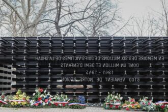 lyon mayor condemns free gaza defacement of holocaust memorial 68b556010aa6d