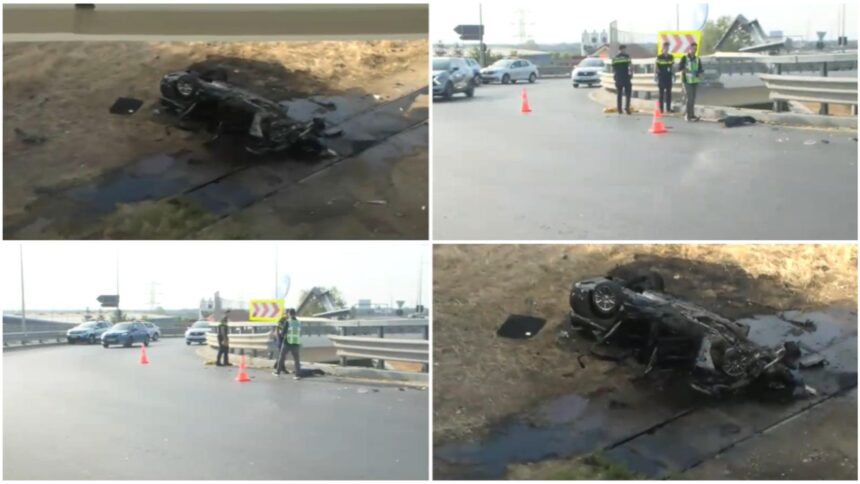 Accident fatal pe centura Bucureștiului: Doi oameni au pierdut viața după ce autoturismul lor s-a prăbușit de pe un pod și a fost mistuit de flăcări 1 tragedie pe centura capitalei doi oameni au murit dupa ce masina lor a cazut de pe un pod si a fost cuprinsa de flacari 68bd252b44c23