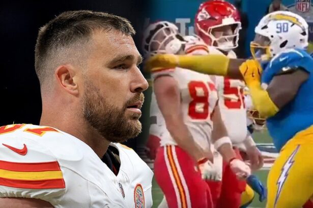 travis kelce brutally slapped in face during chiefs game 68bc4d889dc0b