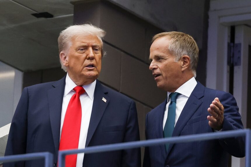 Trump a glumit cu liderii Rolex despre invitația la US Open și tarife, dezvăluie CEO-ul 1 trump jokingly asked rolex executives if tariffs prompted us open invite ceo says 68d763720efbe