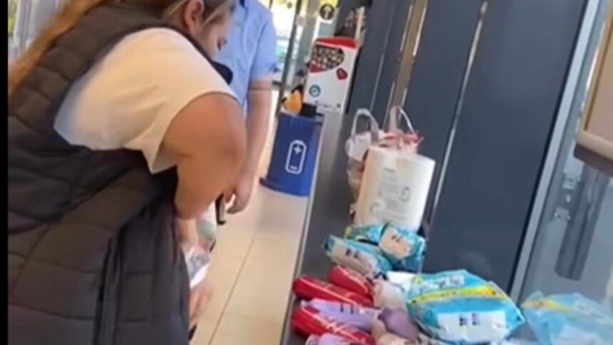 Două hoți ingenioase golesc un raft întreg dintr-un hypermarket, cu o captură impresionantă de produse furate 1 video cantitatea record de produse furate de doua hoate dintr un hypermarket femeile au acoperit un raft intreg cu marfa sustrasa 68cbe94ae64cb