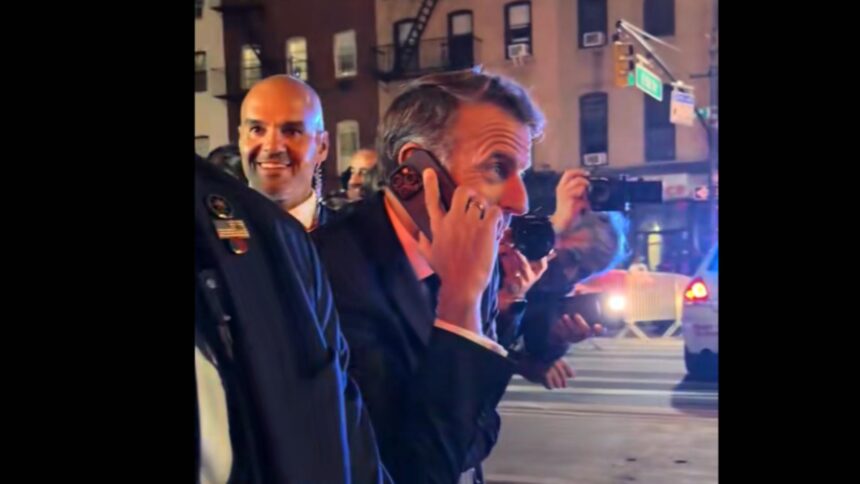 Macron l-a contactat pe Trump din inima New York-ului pentru a debloca traficul: „Ghici ce, totul este împotmolit din cauza ta.” 1 video macron l a sunat pe trump din mijlocul new york ului ca sa elibereze traficul ghici ce totul este blocat din cauza ta 68d2aaf104ff1