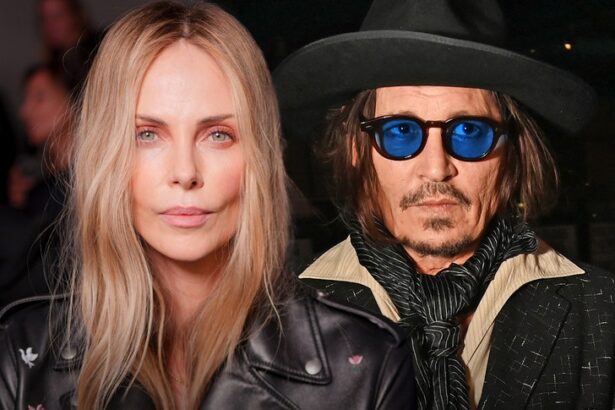 charlize theron seemingly gives cold shoulder to johnny depp at dior show 68e3b845341b5