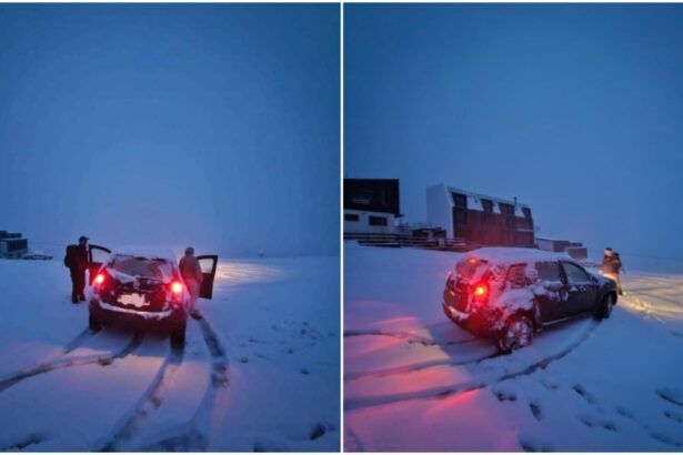 cinci persoane salvate de jandarmii montani din parang masinile lor au ramas blocate in zapada 68e01b2cbd7f4