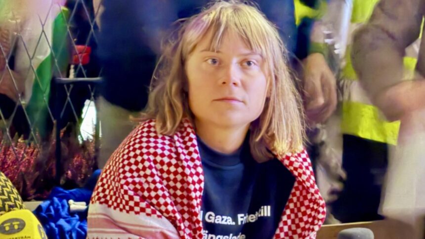 Greta Thunberg, implicată într-o nouă controversă: își asociază mesajul cu imaginea unui ostatic israelian în sprijinul palestinienilor 1 greta thunberg in centrul unui nou scandal foloseste imaginea unui ostatic israelian in sprijinul cauzei palestiniene 68e6b9ee68d06