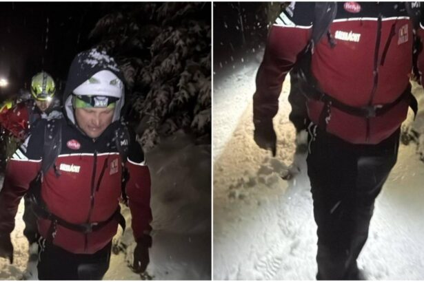 interventie dificila in muntii bucegi doi turisti s au ratacit din cauza stratului de zapada de peste 50 de centimetri 68e0238a1b5a1