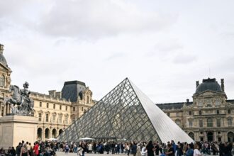 just extraordinary louvre broken window now on tourist trail as museum reopens after jewel heist 68f8eb2851670
