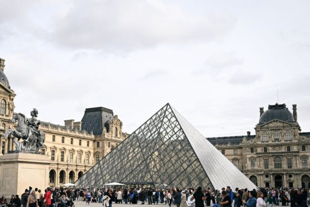 just extraordinary louvre broken window now on tourist trail as museum reopens after jewel heist 68f8eb2851670