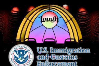 laugh factory chicago manager arrested for allegedly interfering with ice video 68fe995c1f4c3