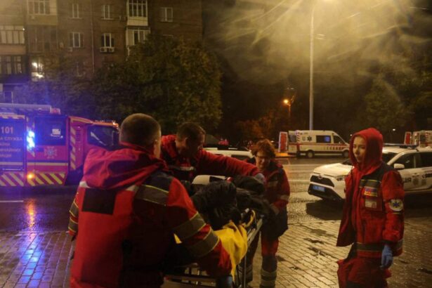 massive russian attack on ukraine capital triggers blackouts and sets high rise alight 68e8be1a998c4