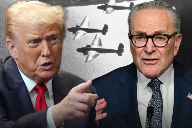 president trump calls chuck schumer kamikaze pilot over government shutdown 6908cb37e123c