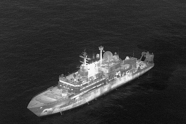 russian spy ship enters british waters and shines lasers at military pilots 691dc4a1159e5