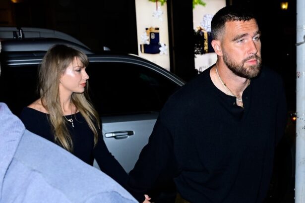 taylor swift and travis kelce hold hands on dinner date 690bfadab2501