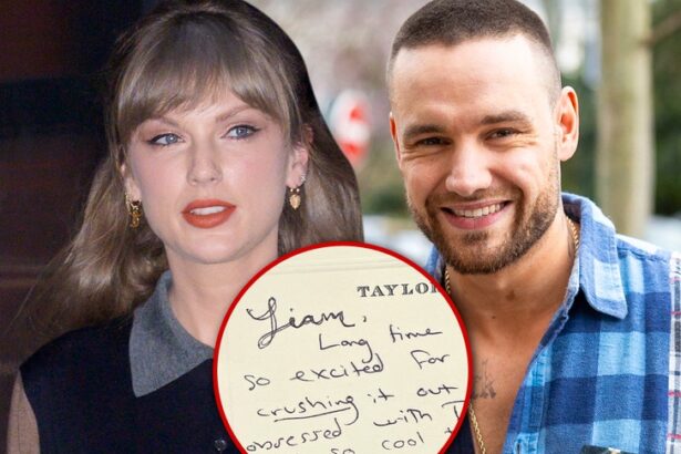 taylor swift told liam payne she was always cheering for him in note up for auction 69173ba774411