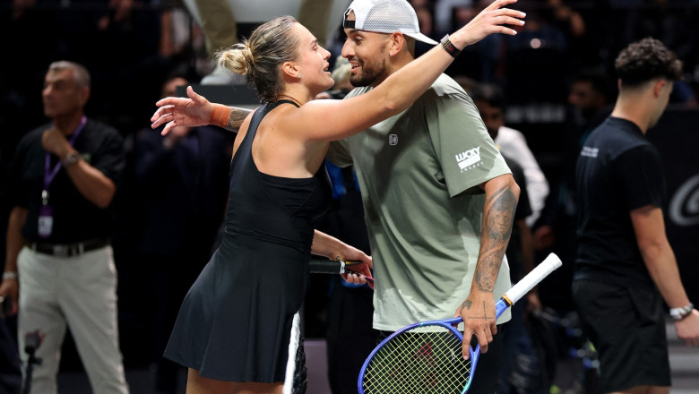 Bătălia Sexelor: Aryna Sabalenka vs. Nick Kyrgios în Dubai 1 batalia sexelor a avut loc in dubai aryna sabalenka confruntare cu nick kyrgios 6952b46759007