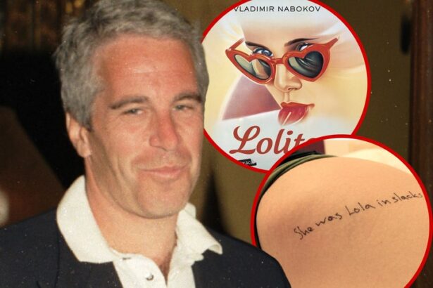 creepy new epstein photos feature lolita quotes written on females body 69444ba7a7746