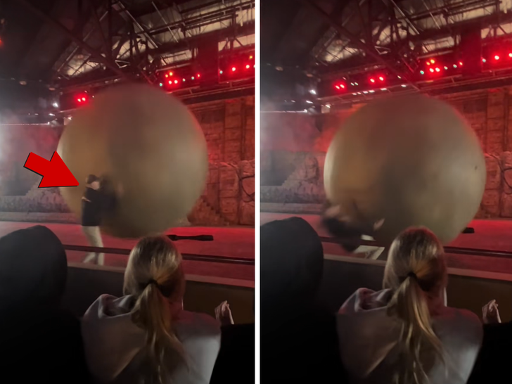 Angajat Disney World lovit de un bolovan uriaș 1 disney world employee gets clobbered by giant boulder on video 695533054d693