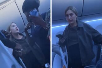 furious passenger shouts profanities aboard delayed flight watch video 692d99279ebec