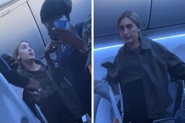 furious passenger shouts profanities aboard delayed flight watch video 692d99279ebec