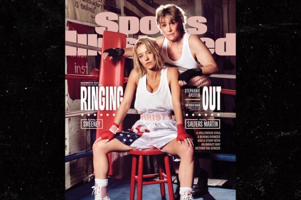 sydney sweeney on sports illustrated cover with christy martin 69383b4605e80