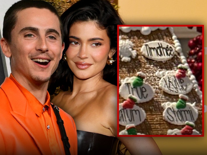 Timothée Chalamet și Kylie Jenner, cuplu de Crăciun 1 timothee chalamet kylie jenner go gingerbread official for christmas 694dc401109de