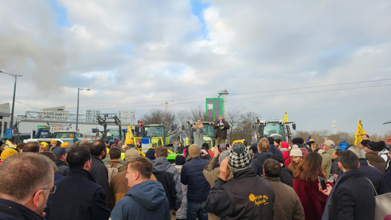 fermierii romani se alatura protestelor de la strasbourg impotriva acordului mercosur 696f28eabcde4