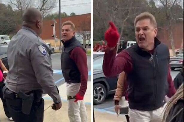 georgia man arrested after yelling racial slurs at security guard in viral video 696a65f1a0173