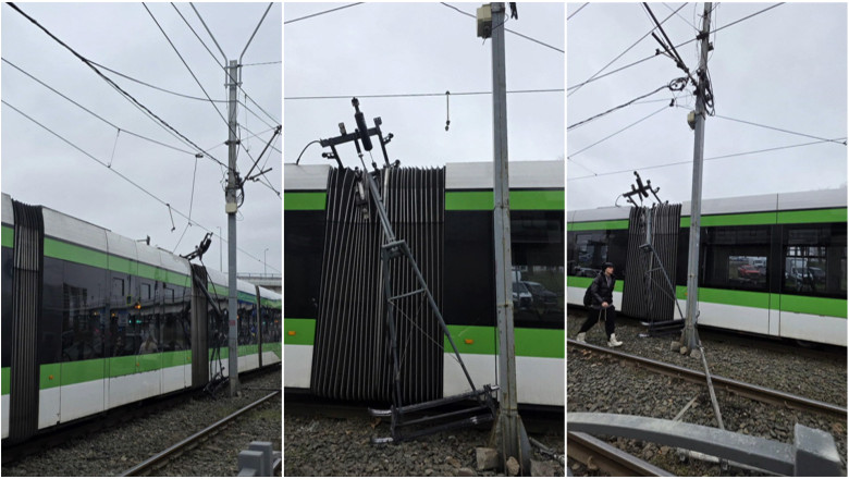 video incident in capitala linia de tramvai 41 complet blocata din cauza unei defectiuni la reteaua electrica 697cc8b79db7c