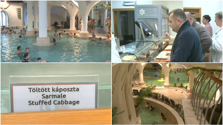 Ștranduri cu apă termală în Ungaria, turiști români 1 video la stranduri cu apa termala in ungaria orasul in care opt din 10 turisti sunt romani scrie peste tot in limba romana 69627e6448b47