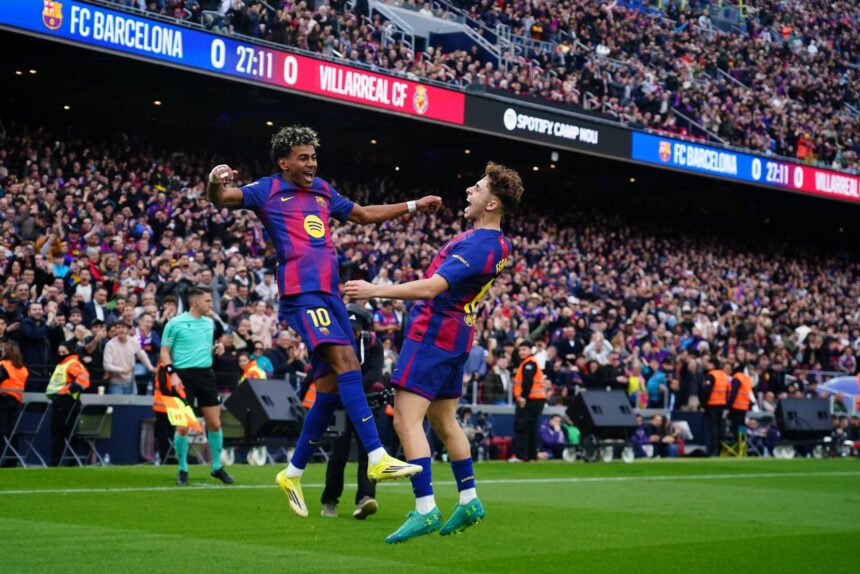 Barcelona se apropie de titlu după hat-trickul lui Yamal 1 clasament barcelona mai face un pas spre titlu a spulberat o pe villarreal cu hat trick ul lui yamal 69a3faef65a3d