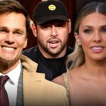 tom brady gets cozy with scooter brauns ex wife at party leave together 69b2c2583790a