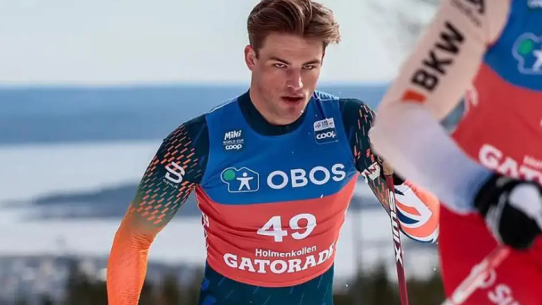 un schior participant la cupa mondiala s a imbatat crita alaturi de fani in timpul traseului a fost foarte distractiv 69bab56a8f0c6